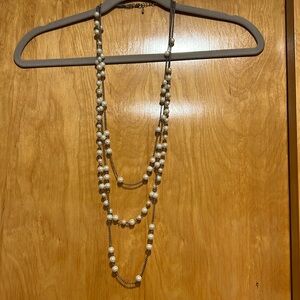 Vintage Cascading pearl costume necklace